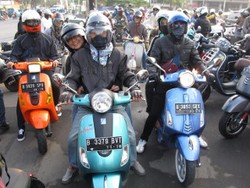 Jakarta Vespa Lover Buat Sesak Puncak Jabar