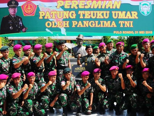 Panglima TNI Resmikan Patung Teuku Umar