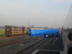 Rel di Cirebon Rusak Sepanjang 10 Meter Akibat Kecelakaan KA Bangunkarta