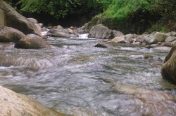 Asyiknya Basah-basahan di Curug Leuwi Hejo, Sentul