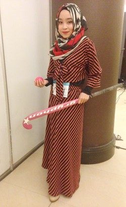 Aksi Unik Mojang Bandung di Sunsilk Hijab Hunt: Main Gendang dan Tari Jepang