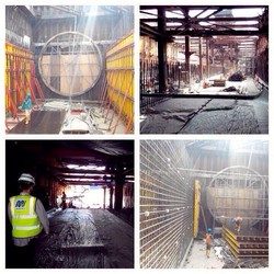 Landasan Bor Raksasa di Bawah Kaki Patung Pemuda Senayan Mulai Terbentuk