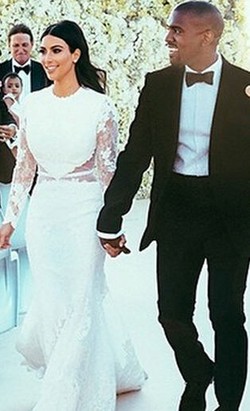 Desainer Givenchy Ungkap Kisah di Balik Gaun Pengantin Kim Kardashian