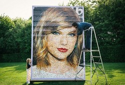 Ketika Wajah Taylor Swift Terbuat dari 35.000 Potongan Lego