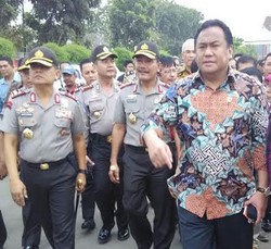 Ditemani Kapolri, Mendang Gobel Blusukan ke Pasar Beras Cipinang