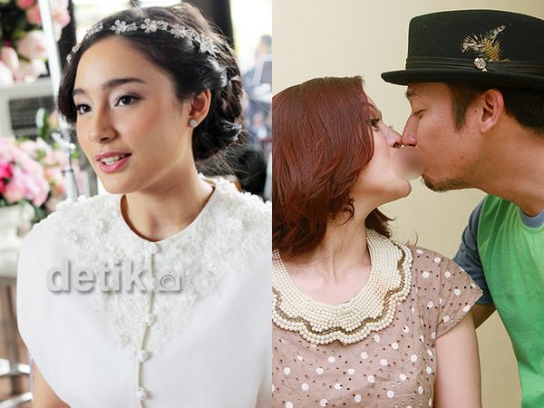 Cantiknya Tatjana Saphira, Denny 'Cagur' Mesra Cium Bibir Sang Istri