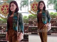 Vicky Shu Sambangi Mabes Polri