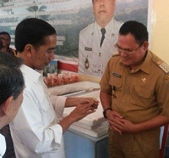 Jokowi Dapat Batu Nawa Cita di Kepulauan Sangihe