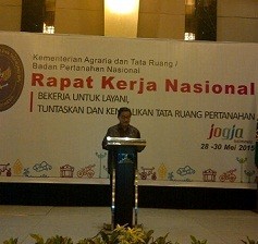 Menteri Ferry Mursyidan Buka Rakernas Evaluasi Program Kerja