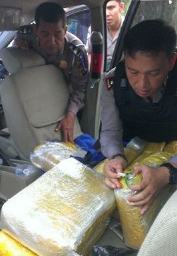 Polres Rokan Hilir Tangkap 2 Orang Pembawa 30 Kg Sabu Asal Malaysia