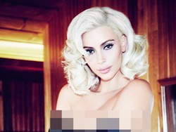 Bak Marilyn Monroe, Kim Kardashian Tampil Topless di Vogue