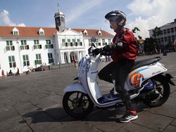 Honda Kenalkan New Scoopy eSP di Kota Tua Jakarta