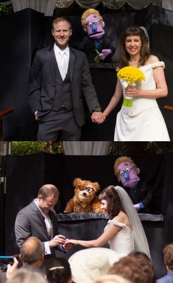 Cute! Terinspirasi Sesame Street, Pasangan Ini Dinikahkan Oleh Boneka