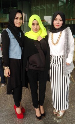 Foto: Gaya Alumni Hijab Hunt Saat Reuni di Audisi Jakarta