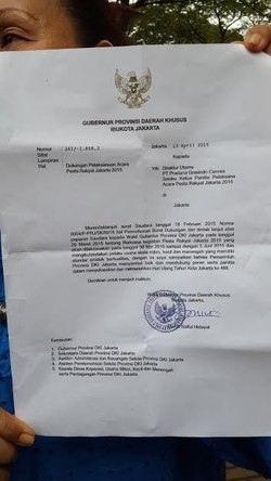 Ini Surat Dukungan Wagub Djarot ke PRJ Senayan yang Berbuntut Teguran Ahok
