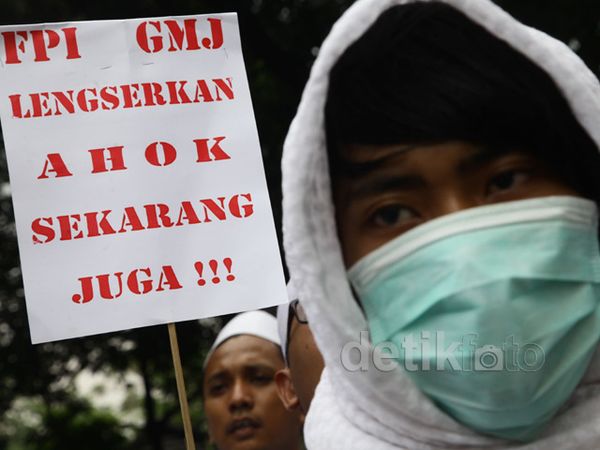 GMJ dan FPI Kembali Demo Minta Ahok Diturunkan