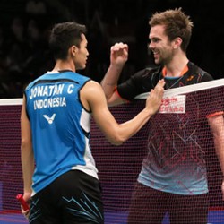 Tak Sepelekan Lawan, Jorgensen Pelajari Dulu Permainan Jonatan Lewat Rekaman Video