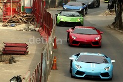 Ternyata Ada 2 Lamborghini yang Konvoi Tanpa STNK, B 988 BUN dan B 8 DYL
