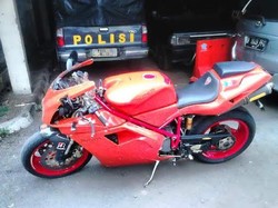 Ducati yang Serempet Polisi di Jl Antasari Ternyata Bodong