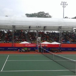 Ramainya Final Tenis Beregu Putra Antara Indonesia vs Thailand