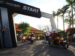 Naik CB650F, Bos Honda Motor Ikut Touring di Bali
