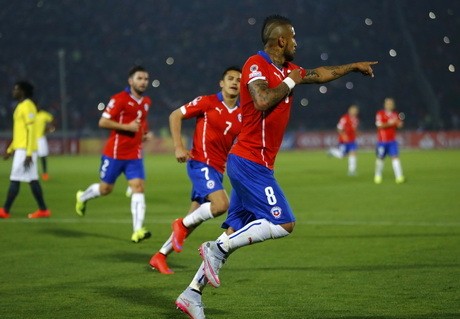Chile Tekuk Ekuador 2-0 di Laga Pembuka