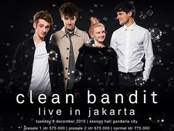 Clean Bandit Konser di Jakarta 8 Desember