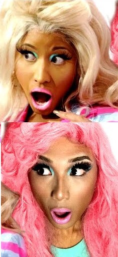 Foto: Pria Ini Bisa Ubah Wajah Mirip Nicki Minaj Hingga Kim Kardashian