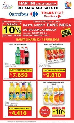 Ayo Serbu! Ada Coca-Cola Hingga Teh Botol Murah di Carrefour