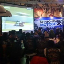 Seru-seruan di Nobar MotoGP bersama Yamaha-Detiksport di Bandung