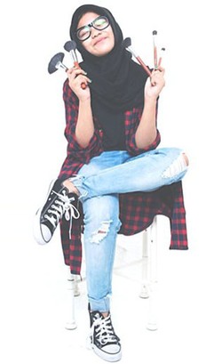 Hasil Riasan Aisyah Laila, Remaja 13 Tahun yang Jadi Penata Rias