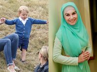 Pangeran George Makin Menggemaskan, Irish Bella Cantik Berhijab