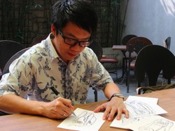 Hobi Gambar Mobil Sambil Mendulang Rezeki