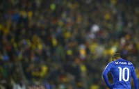 Tambahan poin penuh ini menempatkan Kolombia di posisi ketiga Grup C dengan tiga poin. Sementara Selecao, julukan timnas Brasil, di posisi kedua juga dengan poin sama. REUTERS/Ricardo Moraes.