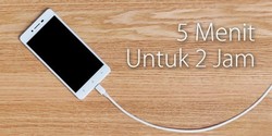 Charge 5 Menit, Bisa Dipakai Telepon Hingga 2 Jam