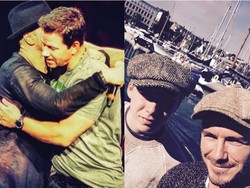 Mark Wahlberg Reunian bareng NKOTB, Intip Keakraban David dan Brooklyn Beckham
