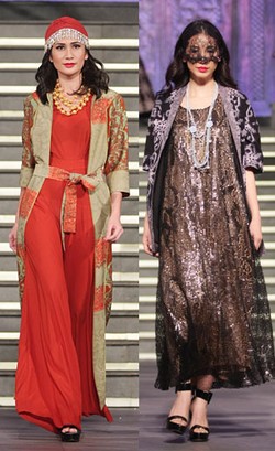 Alleira Padukan Tenun dan Batik Sebagai Gaun Glamour Untuk Lebaran