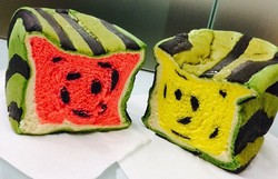 Wah, Lucunya Roti Tawar Bentuk Semangka!