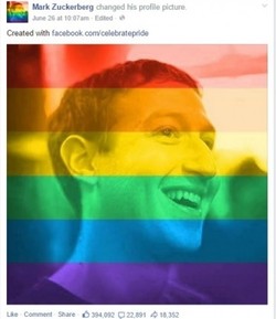Facebook, Apple & Google pun Bercorak Pelangi