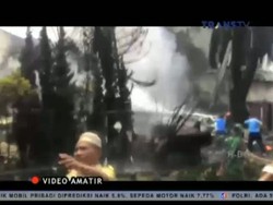 Hercules Milik TNI Jatuh di Pemukiman