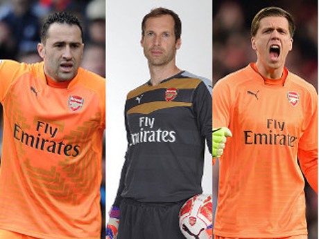 Petr Cech di Antara Ospina dan Szczesny