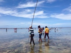 Seru! Ribuan Orang Ikuti Festival Tangkap Ikan di Biak