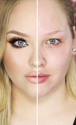 Wanita Ramai-ramai Pamer Foto Hanya Pakai Make-up Separuh, Ada Apa?