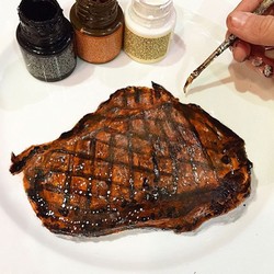 Wouw! Seniman Ini Melukis Makanan Seperti Aslinya di Atas Piring