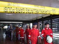 Terminal 2E Bandara Cengkareng Dipasangi Garis Polisi