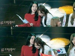 Netizen Puji Keramahan Eunji A Pink Buat IU di Foto Ini