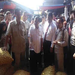 Ikut Blusukan Mentan ke Pasar Induk, Anggota DPR Bersin-bersin