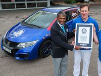 Honda Civic Bukukan Rekor Konsumsi BBM Guinness World Record