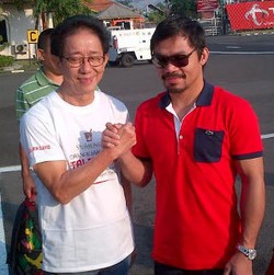 Pertama Kali ke Indonesia, Pacquaio Jadi Bintang Iklan Jamu