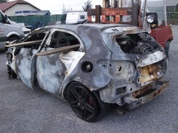 Mercy A45 AMG yang Sudah Terbakar Ini Dijual Rp 140 Jutaan